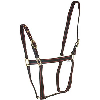 Rhinegold nylon huvudkrage Svart röd Full Rhinegold nylon huvudkrage Svart röd Full