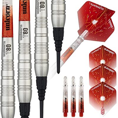 Unicorn Darts Set Core XL Striker Series Style 4 80% naturliga volframfat mjuk spets 22 g Unicorn Darts Set Core XL Striker Series Style 4 80% naturliga volframfat mjuk spets 22 g