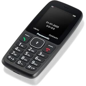 Panasonic KX-TF400EXB 4G användarvänlig knapptelefon, volt, 200 timmar Standby, USB-C-laddningsfunktion, 2,4-tums skärm, Bluetooth, LED-ficklampa, kamera, IP44 vattentät, svart Panasonic KX-TF400EXB 4G användarvänlig knapptelefon, volt, 200 timmar Standby, USB-C-laddningsfunktion, 2,4-tums skärm, Bluetooth, LED-ficklampa, kamera, IP44 vattentät, svart