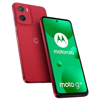 Motorola Moto G05 64 GB, smartphone, upplåst smartphone, 6,67 tums skärm, 50 MP kamera, batteri på 5 200 mAh, plommonröd, skyddsfodral och USB C-kabel ingår Motorola Moto G05 64 GB, smartphone, upplåst smartphone, 6,67 tums skärm, 50 MP kamera, batteri på 5 200 mAh, plommonröd, skyddsfodral och USB C-kabel ingår