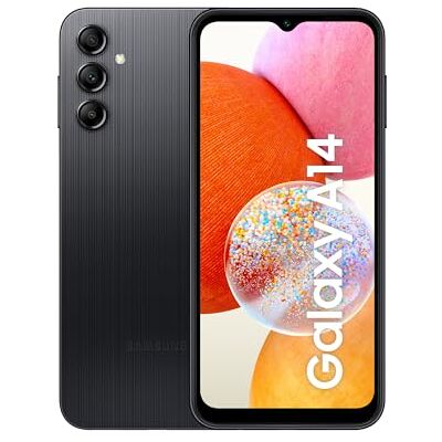 Samsung Galaxy A14 LTE Android Smartphone utan kontrakt, 64 GB, 4 GB RAM, 6,6 tums Dynamic AMOLED-skärm, 5 000 mAh batteri, svart, mobiltelefon inkl. 30 månaders tillverkargaranti [exklusivt för Samsung Galaxy A14 LTE Android Smartphone utan kontrakt, 64 GB, 4 GB RAM, 6,6 tums Dynamic AMOLED-skärm, 5 000 mAh batteri, svart, mobiltelefon inkl. 30 månaders tillverkargaranti [exklusivt för