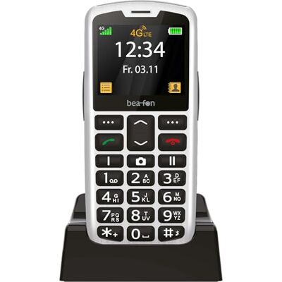 Beafon , SL260 LTE 4G, Silverline, knapptelefon, seniormobil med SOS nödsamtalsknapp, hörapparatskompatibel, M4/T4, ljussignal, display 2,2 tum (5,58 tum), Beafon , SL260 LTE 4G, Silverline, knapptelefon, seniormobil med SOS nödsamtalsknapp, hörapparatskompatibel, M4/T4, ljussignal, display 2,2 tum (5,58 tum),