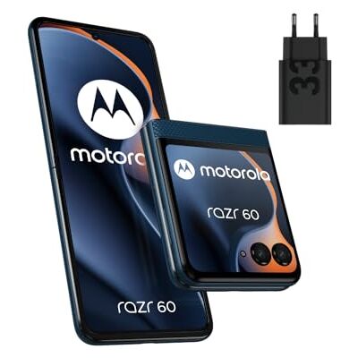 Motorola Razr 60 vikbar smartphone, 8/256 GB, Gibraltar Sea dubbel skärm, 6,9 tum + 3,6 tum, kamera 50 MP IA, batteri 4500 mAh, fodral + laddare 33 W ingår Motorola Razr 60 vikbar smartphone, 8/256 GB, Gibraltar Sea dubbel skärm, 6,9 tum + 3,6 tum, kamera 50 MP IA, batteri 4500 mAh, fodral + laddare 33 W ingår