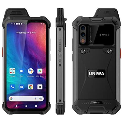 UNIWA W888 Zello Walkie Talkie 6,3 tum pekskärm Octa Core Processor 4 GB RAM 64 GB ROM avtagbar 5 000 mAh global version 4G Android 11 NFC smartphone (svart) UNIWA W888 Zello Walkie Talkie 6,3 tum pekskärm Octa Core Processor 4 GB RAM 64 GB ROM avtagbar 5 000 mAh global version 4G Android 11 NFC smartphone (svart)