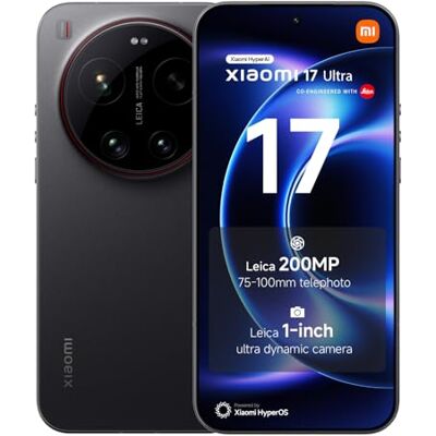 XIAOMI 17 Ultra, smartphone 16+512 GB, Leica 200MP 75–100 mm teleobjektiv, LOFIC HDR-teknik, HyperAI, svart, tillverkarens garanti 2 + 1 år extra, laddare ingår ej XIAOMI 17 Ultra, smartphone 16+512 GB, Leica 200MP 75–100 mm teleobjektiv, LOFIC HDR-teknik, HyperAI, svart, tillverkarens garanti 2 + 1 år extra, laddare ingår ej