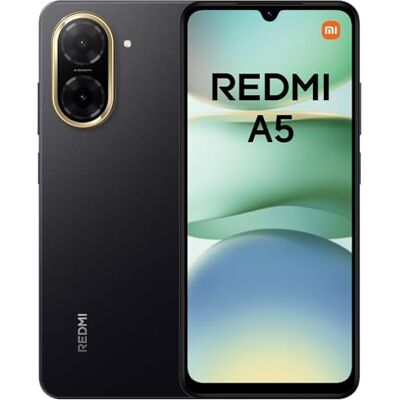 XIAOMI Redmi A5 4 + 128 GB smartphone, 6,88 tum 120 Hz uppslukande skärm, kraftfull Octa Core-processor, 32 MP Dual AI-kamera, 5 200 mAh, laddare ingår inte, svart (ES-version) XIAOMI Redmi A5 4 + 128 GB smartphone, 6,88 tum 120 Hz uppslukande skärm, kraftfull Octa Core-processor, 32 MP Dual AI-kamera, 5 200 mAh, laddare ingår inte, svart (ES-version)
