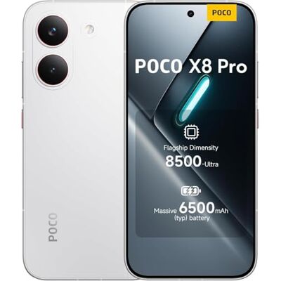 XIAOMI POCO X8 Pro, smartphone 8 + 512 GB, Flagship Dimensity 8500-Ultra, 6 500 mAh (typ) batteri, ultraljus AMOLED-skärm, 50 MP Sony IMX882 med OIS, Vit, 1 års extra garanti, laddare ingår inte XIAOMI POCO X8 Pro, smartphone 8 + 512 GB, Flagship Dimensity 8500-Ultra, 6 500 mAh (typ) batteri, ultraljus AMOLED-skärm, 50 MP Sony IMX882 med OIS, Vit, 1 års extra garanti, laddare ingår inte