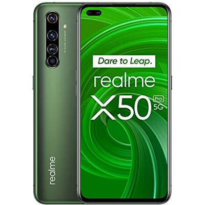 realme X50 Pro Smartphone,65W SuperDart charge 8Gb 256Gb 5G, 6.44-inch Samsung Super AMOLED 90Hz display,64MP AI quad camera with 20x hybrid zoom ,Qualcomm Snapdragon 865 5G,Verde Muschio realme X50 Pro Smartphone,65W SuperDart charge 8Gb 256Gb 5G, 6.44-inch Samsung Super AMOLED 90Hz display,64MP AI quad camera with 20x hybrid zoom ,Qualcomm Snapdragon 865 5G,Verde Muschio
