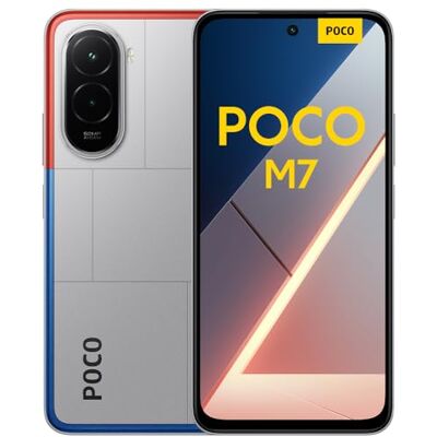 XIAOMI POCO M7, Smartphone 6+128 GB, 6,9 tums FHD+ 144 Hz skärm, Snapdragon 685, 50 MP AI dubbelkamera, 7000 mAh, silver, laddare ingår inte XIAOMI POCO M7, Smartphone 6+128 GB, 6,9 tums FHD+ 144 Hz skärm, Snapdragon 685, 50 MP AI dubbelkamera, 7000 mAh, silver, laddare ingår inte