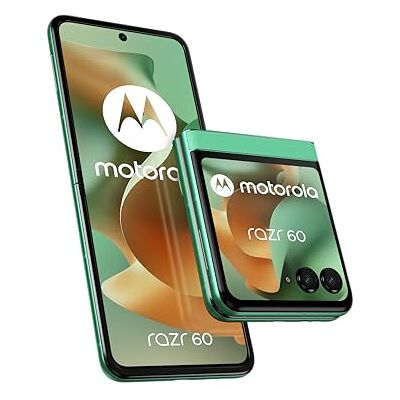 Motorola Razr 60 8, 256 GB, olåst smartphone, intern: 6,9 tum/extern: 3,6 tum, 50 MP kamera med IA, batteri 4 500 mAh, fjäderknapp (grön), skyddsfodral och USB C-kabel ingår Motorola Razr 60 8, 256 GB, olåst smartphone, intern: 6,9 tum/extern: 3,6 tum, 50 MP kamera med IA, batteri 4 500 mAh, fjäderknapp (grön), skyddsfodral och USB C-kabel ingår