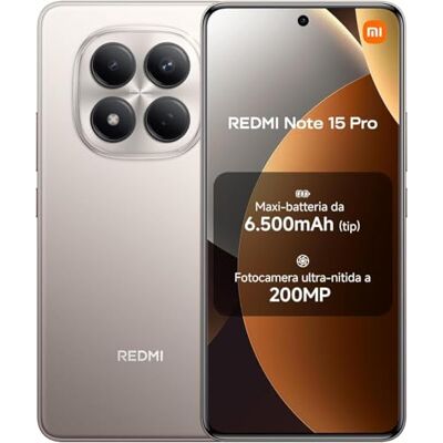 XIAOMI Redmi Note 15 Pro 8+256 Titan (Ingen strömadapter inkluderad) XIAOMI Redmi Note 15 Pro 8+256 Titan (Ingen strömadapter inkluderad)