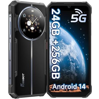 FOSSiBOT F109 5G robust smartphone, 10 600 mAh (18 W) oförstörbar telefon Android 14, 50 MP + 16 MP, 6,745 tum FHD+ dubbelskärm, 8 GB RAM 256 GB ROM/2 TB, IP68/69K/Dual SIM/NFC/OTG/GPS FOSSiBOT F109 5G robust smartphone, 10 600 mAh (18 W) oförstörbar telefon Android 14, 50 MP + 16 MP, 6,745 tum FHD+ dubbelskärm, 8 GB RAM 256 GB ROM/2 TB, IP68/69K/Dual SIM/NFC/OTG/GPS