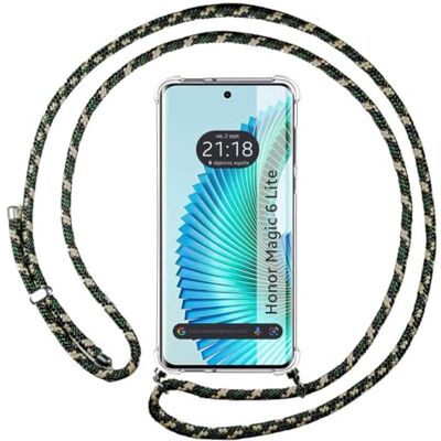 Transparent hängande fodral för Honor Magic 6 Lite 5G Transparent hängande fodral för Honor Magic 6 Lite 5G