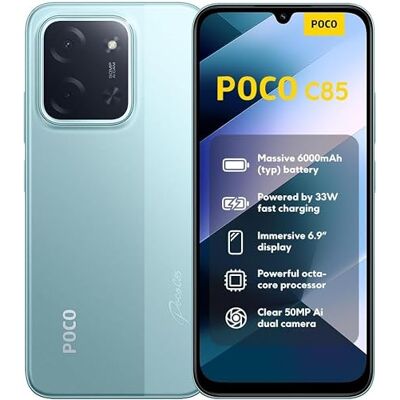XIAOMI POCO C85 6+128 Black (Ingen strömadapter ingår) XIAOMI POCO C85 6+128 Black (Ingen strömadapter ingår)