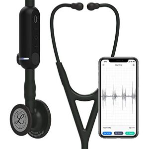 Littmann 3M CORE Digitalt Stetoskop, svart bröststycke, tub, stam och headset, 69 cm, 8490 Littmann 3M CORE Digitalt Stetoskop, svart bröststycke, tub, stam och headset, 69 cm, 8490