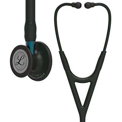 Littmann 3M Cardiology IV Diagnostikstetoskop, sort bryststykke, sort slange, blå stamme, 69 cm, 6201 Littmann 3M Cardiology IV Diagnostikstetoskop, sort bryststykke, sort slange, blå stamme, 69 cm, 6201