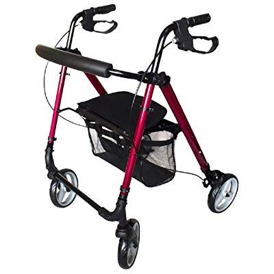 Antar AT51112R Ultra Ljus Rollator 6.40 kg, Röd Antar AT51112R Ultra Ljus Rollator 6.40 kg, Röd
