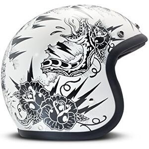 DMD Vintage Motorcykelhjälm - Glasfiberskal, Avtagbar liner, ECE DMD Vintage Motorcykelhjälm - Glasfiberskal, Avtagbar liner, ECE