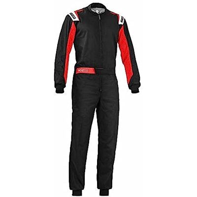 Sparco Unisex Rookie Kart-kostym, svart, M EU Sparco Unisex Rookie Kart-kostym, svart, M EU