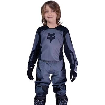 Fox Racing Youth 180 Shield Motocross Dirt Bike Jersey, svart, Medium Fox Racing Youth 180 Shield Motocross Dirt Bike Jersey, svart, Medium