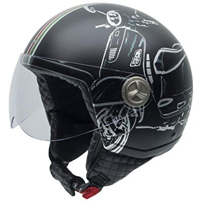 NZI Turia Kompakt Motorcykelhjälm - Avtagbar visir, XS-XL NZI Turia Kompakt Motorcykelhjälm - Avtagbar visir, XS-XL