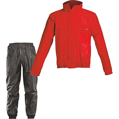 Acerbis Regndräkt logo svart röd/svart Acerbis Regndräkt logo svart röd/svart