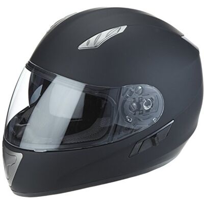 protectWEAR motorcykelhjälm matt svart med integrerat solskydd H520-ES storlek XL protectWEAR motorcykelhjälm matt svart med integrerat solskydd H520-ES storlek XL