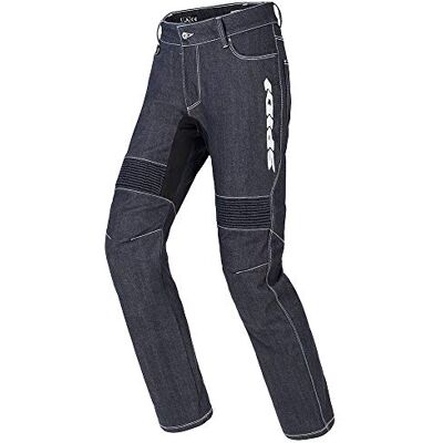 SPIDI , motorcykeljeans Furious PRO, färg: blå, storlek: 33, herrmotorcykelbyxor med skydd, nötningsbeständiga och perforeringsresistenta, med knäskydd, slim fit-modell SPIDI , motorcykeljeans Furious PRO, färg: blå, storlek: 33, herrmotorcykelbyxor med skydd, nötningsbeständiga och perforeringsresistenta, med knäskydd, slim fit-modell
