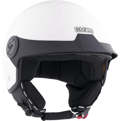 Sparco Demi-Jet Hjälm med Peak för vita motorcyklar med ABS-skal Storlek L Sparco Demi-Jet Hjälm med Peak för vita motorcyklar med ABS-skal Storlek L
