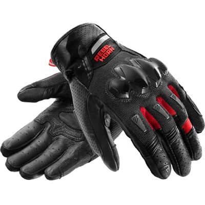 REBELHORN Defender motorcykelhandskar för män läder ankelskydd ventilationspaneler Cooler-Tec foder pekskärmsstativ skyddsnivå 1 KP REBELHORN Defender motorcykelhandskar för män läder ankelskydd ventilationspaneler Cooler-Tec foder pekskärmsstativ skyddsnivå 1 KP