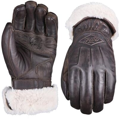 FIVE GLOVES Five 830611 Montana vintermotorcykelhandskar, anpassade vintage motorcykelhandskar, CE 1KP-godkända, taktil, brun, M FIVE GLOVES Five 830611 Montana vintermotorcykelhandskar, anpassade vintage motorcykelhandskar, CE 1KP-godkända, taktil, brun, M