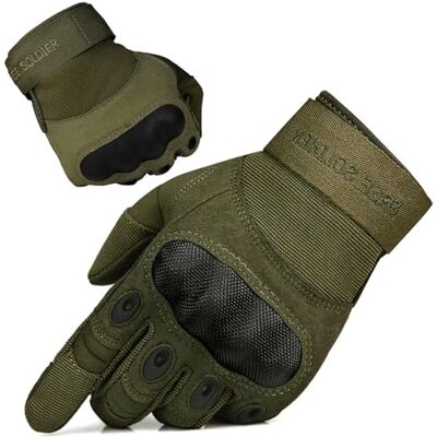 FREE SOLDIER Utomhushandskar helfinger, taktiska handskar män, motorcykelhandskar med vadderade för cykel, airsoft militär paintball och andra utomhusaktiviteter FREE SOLDIER Utomhushandskar helfinger, taktiska handskar män, motorcykelhandskar med vadderade för cykel, airsoft militär paintball och andra utomhusaktiviteter