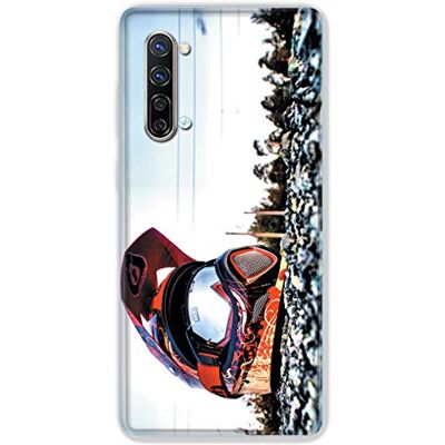 Cokitec Fodral för Oppo Reno 4 Moto Cross hjälm Cokitec Fodral för Oppo Reno 4 Moto Cross hjälm