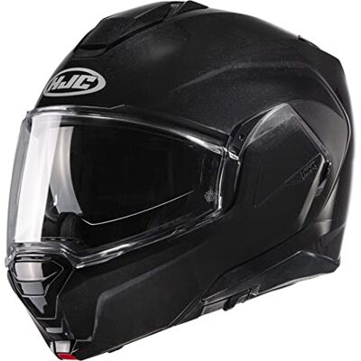 HJC , I100 metallsvart motorcykelhjälm, S HJC , I100 metallsvart motorcykelhjälm, S
