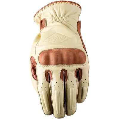 FIVE GLOVES Five 830422 anpassade vintage motorcykelhandskar 1KP, OKLAHOMA, beige, L FIVE GLOVES Five 830422 anpassade vintage motorcykelhandskar 1KP, OKLAHOMA, beige, L