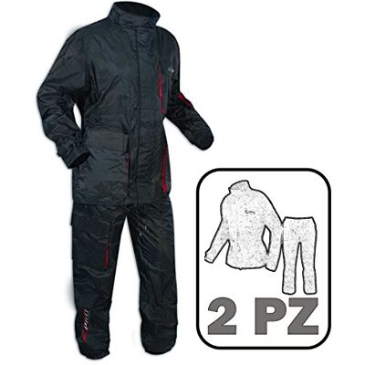 A-Pro motorcykelkombi skoter motorcykel regn regnbyxor regnjacka vattentät svart 3XL A-Pro motorcykelkombi skoter motorcykel regn regnbyxor regnjacka vattentät svart 3XL