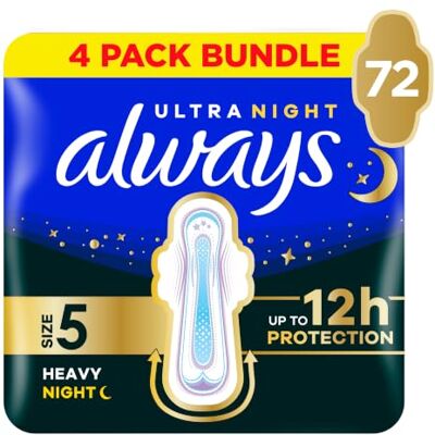 Always - Secure Night - Storlek 5 - 72 st - sanitetspads Always - Secure Night - Storlek 5 - 72 st - sanitetspads