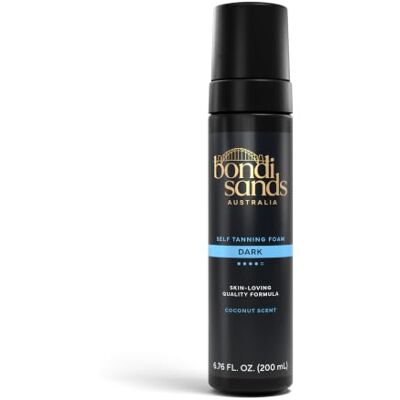 Bondi Sands Self Tanning Foam Dark, Självbruningsskum mörk 200ml Falsk solbränd mousse med solbränna, djup kroppsglöd, lätt finish, remsafri applikation för mörkt solbränna resultat Bondi Sands Self Tanning Foam Dark, Självbruningsskum mörk 200ml Falsk solbränd mousse med solbränna, djup kroppsglöd, lätt finish, remsafri applikation för mörkt solbränna resultat
