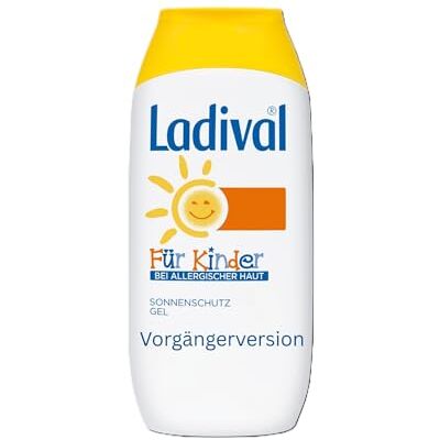 Ladival barn för allergisk hud solskydd Gel SPF 50+ – lämplig för solallergi – parfymfri, utan färgämnen och konserveringsmedel – vattentät – 1 x 200 ml Ladival barn för allergisk hud solskydd Gel SPF 50+ – lämplig för solallergi – parfymfri, utan färgämnen och konserveringsmedel – vattentät – 1 x 200 ml