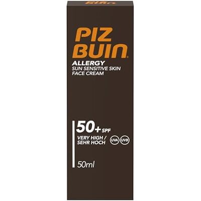 Piz Buin , Allergy Face Cream Spf50+ 50 Ml, Solkräm, Mångfärgad, U, Unisex-Vuxen Piz Buin , Allergy Face Cream Spf50+ 50 Ml, Solkräm, Mångfärgad, U, Unisex-Vuxen