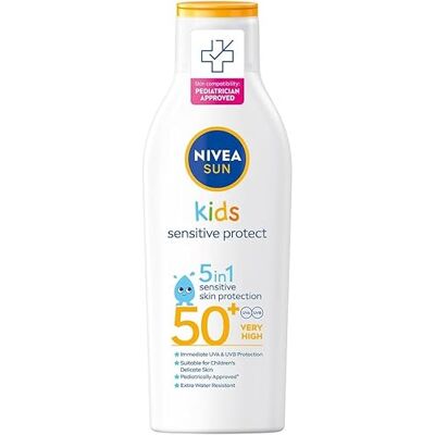 Nivea Kids Sensitive Protect & Play Solkräm SPF50+ - Transparent Nivea Kids Sensitive Protect & Play Solkräm SPF50+ - Transparent