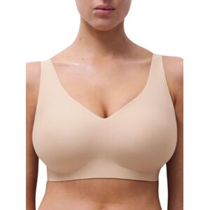 Chantelle Soft Stretch V-Neck trådlös support sport-bh, ogenomskinlig, blush nude, XL dam Chantelle Soft Stretch V-Neck trådlös support sport-bh, ogenomskinlig, blush nude, XL dam