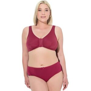 Ulla Popken dam stora storlekar överdimensionerade plus size bustier, amningsbehå, främre stängning, kopp C/D – E/F, Mörkröd, 120D Ulla Popken dam stora storlekar överdimensionerade plus size bustier, amningsbehå, främre stängning, kopp C/D – E/F, Mörkröd, 120D