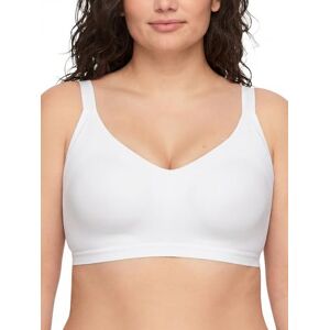 Warner's Behå Women's Easy Does It®, underarmsutjämnande med sömlös stretch, trådlös, lätt fodrad komfortbehå, Vitt, XXL Warner's Behå Women's Easy Does It®, underarmsutjämnande med sömlös stretch, trådlös, lätt fodrad komfortbehå, Vitt, XXL