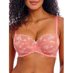 Freya Dam Offbeat Decadence Underwire sidostöd BH med full täckning, ogenomskinlig, Solnedgång korall, 65G Freya Dam Offbeat Decadence Underwire sidostöd BH med full täckning, ogenomskinlig, Solnedgång korall, 65G