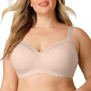 Playtex Trådlös balkong, BH i större storlekar tillgängliga, full täckning, fukttransporterande, stödjande, 4751 t-shirt, mandel, 38C Playtex Trådlös balkong, BH i större storlekar tillgängliga, full täckning, fukttransporterande, stödjande, 4751 t-shirt, mandel, 38C