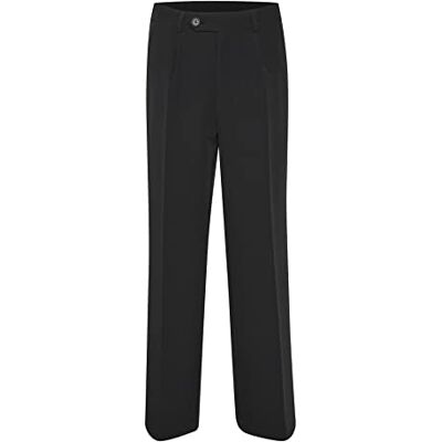 KAFFE dam kostym byxor breda byxor hög midja, Svart djup, 40 KAFFE dam kostym byxor breda byxor hög midja, Svart djup, 40