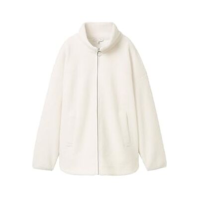 TOM TAILOR dam sweatjacka, 10315 viskande vit, M TOM TAILOR dam sweatjacka, 10315 viskande vit, M