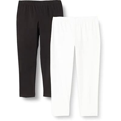 Berydale Capri Leggings, Dam, Svart/vit (2-pack), XXL Berydale Capri Leggings, Dam, Svart/vit (2-pack), XXL