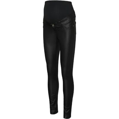 MAMALICIOUS MAMA.LICIOUS Mlsantos Slim Coated Hb Jeans Noos, svart, 28W / 32L MAMALICIOUS MAMA.LICIOUS Mlsantos Slim Coated Hb Jeans Noos, svart, 28W / 32L
